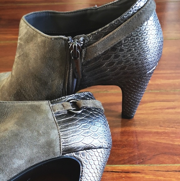 Gray Ankle Booties - Picture 5 of 7